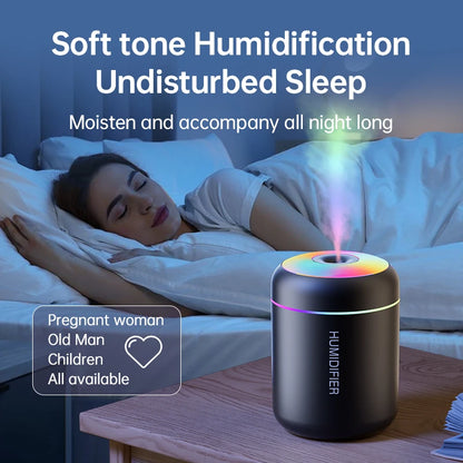 180ML Mini Air Humidifier USB Electric Aroma Diffuser Essential Oil Purifier Aromatherapy Mist Maker Lights For Car Home Bedroom Beauty World Shop