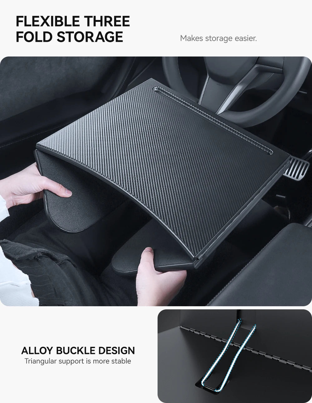 YZ For Tesla Model 3 Highlan Modle Y X S 2018-2026  Steering Wheel Laptop Tray Travel Desk Portable Office Table Car Accessories Beauty World Shop