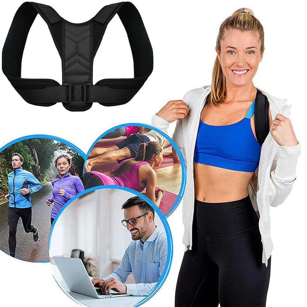 1pcs Back Posture Corrector Neck Brace Training Equipment Home Office Man Woman Postura Shoulder Support Correction Belt Beauty World Shop