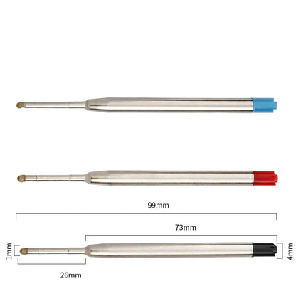 98mm1.0mm Ballpoint Pen Refills For Parker Pens Medium Point Blue Red Black Ink Rods For Writing Office Stationery Beauty World Shop
