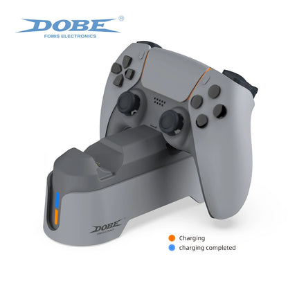 DOBE Double Charging Dock TP5-1501X for PS5 Handle with Dual-color Charging Indicator Light & Charing Cable Beauty World Shop
