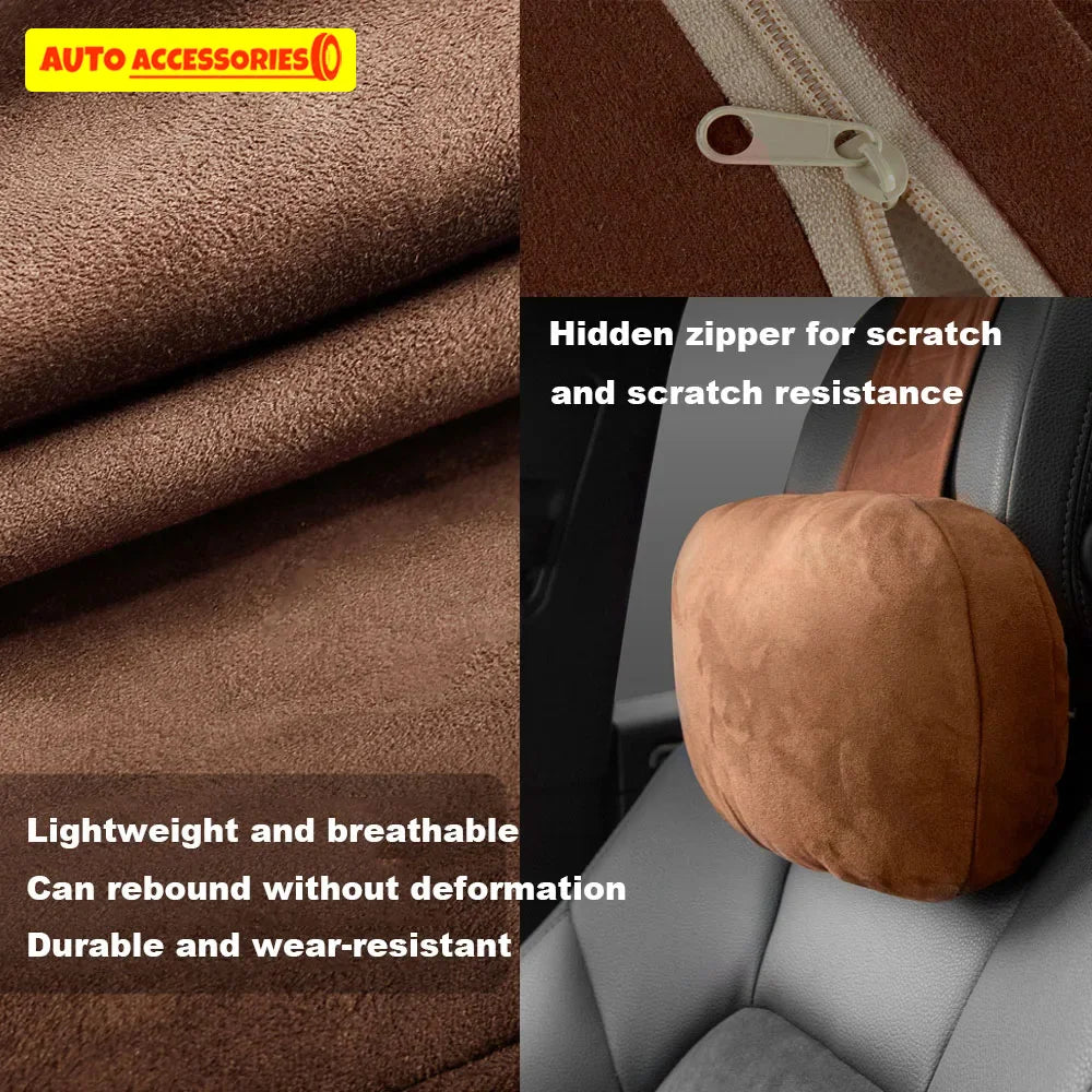 Car Headrest Neck Support Seat / Maybach Design S Class Soft Universal Adjustable Car Pillow Neck Rest Cushion High Quality Beauty World Shop