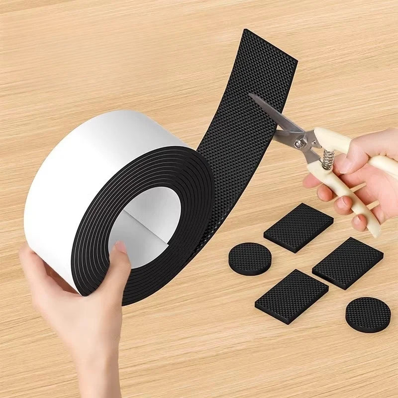 DIY Anti-slip Furniture Pads Mute Mats Bumper Damper Thick Non-Slip Pad Foot Cover Self Adhesive Table Chair Foot Protection Pad Beauty World Shop