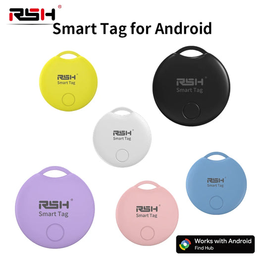 RSH Smart GPS Tracker for Android Google Certified Tag for Google's Find Hub App Global Locator for Xiaomi Overseas Samsung Beauty World Shop