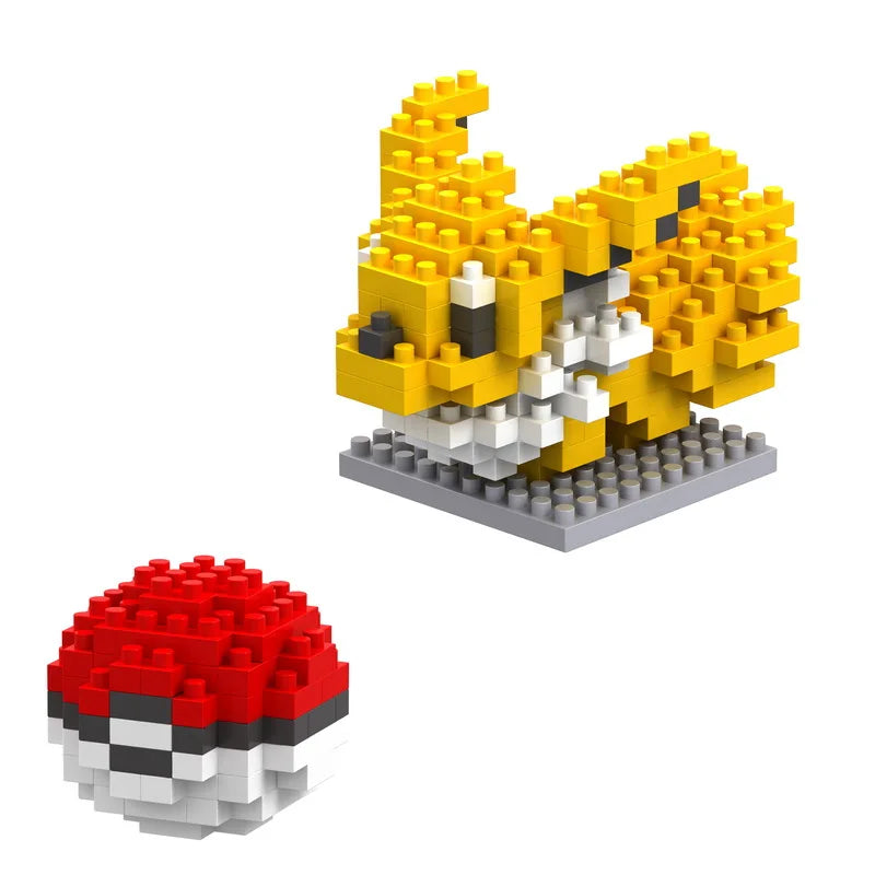 75 Style Building Blocks Assembly Anime Picachu Charizard Doll Blastoise Bulbasaur Gengar Bricks Figures Toy for Kid Gift Beauty World Shop