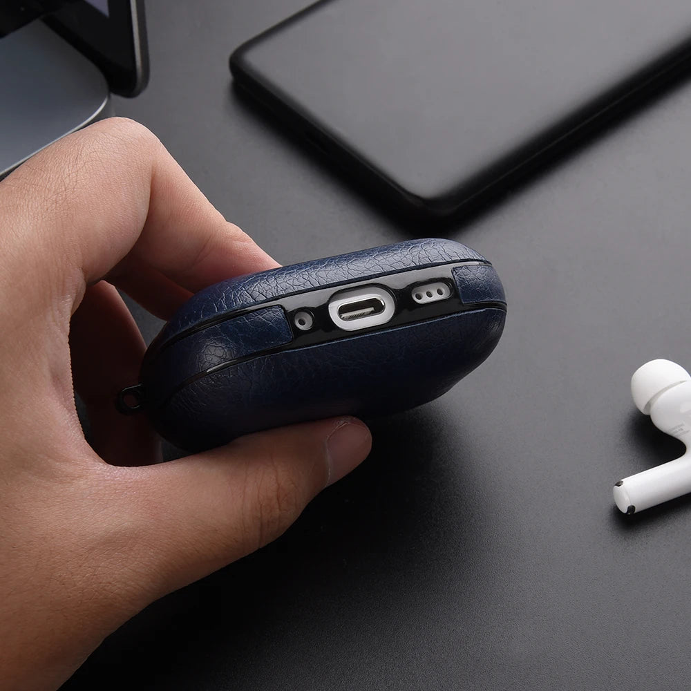 Leather PU Earphone Cover For AirPods Pro 3 2025 Case For AirPods Pro 2 2nd Pro2 Cases For AirPods 4 3 2 1 Funda Headphone Coque