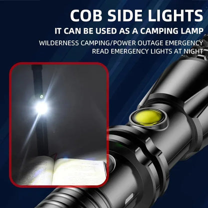 Wolf Tooth Lamp Rod Strong Light Charging Outdoor Super Bright Multi Functional Vehicle Retractable Self Defense Window Patrol Beauty World Shop