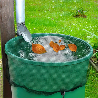 Rain Barrels Screen Water Bucket Covers,Rainwater Collector Tank Net Cover,Rain Water Collection Bucket Netting with Drawstring Beauty World Shop