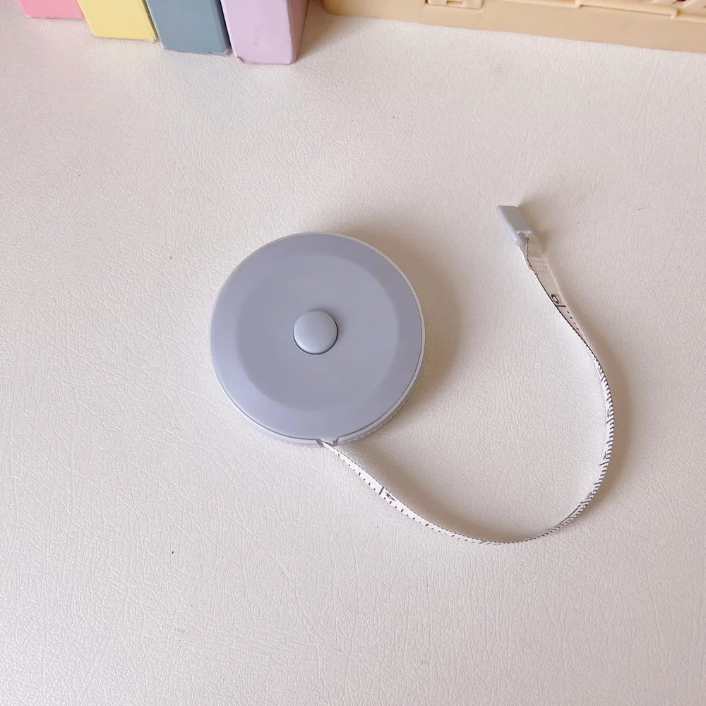 150 cm Cute Mini Soft Tape, Automatic Shrinking Tape Measure, Material Tape Measure, Plastic Tape Measure Beauty World Shop