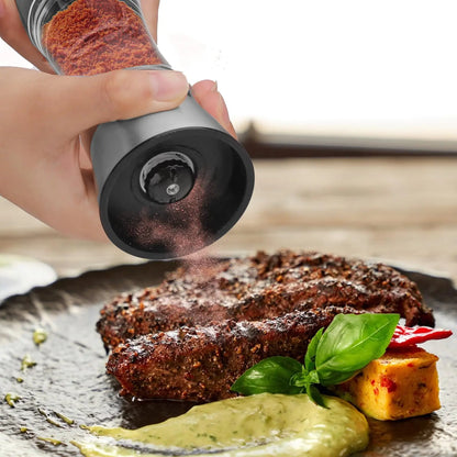 2-in-1 Adjustable Pepper Salt Grinder - Rustproof Stainless Steel Manual Mill with Double Heads & Coarseness Control Beauty Trend Shop