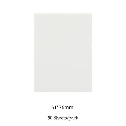 50 Sheets Creative Transparent PET Waterproof Sticky Notes Notepads - School Stationery & Office Supplies Beauty World Shop
