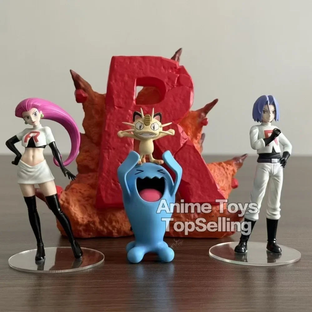 3-11cm Anime Pokemon Figure Rocket Team Action Figures Pvc Desktop Ornamen Collection Model Toys Gifts Beauty World Shop