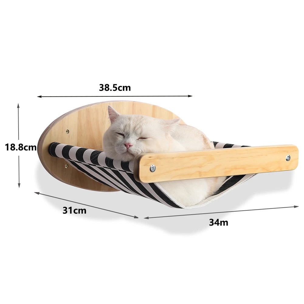 Cat Wall Climbing Shelf Steps Ladder Scratching Post Scratcher Bed Hiding House for Cats Tree Tower Pet Furniture Accessories Beauty World Shop