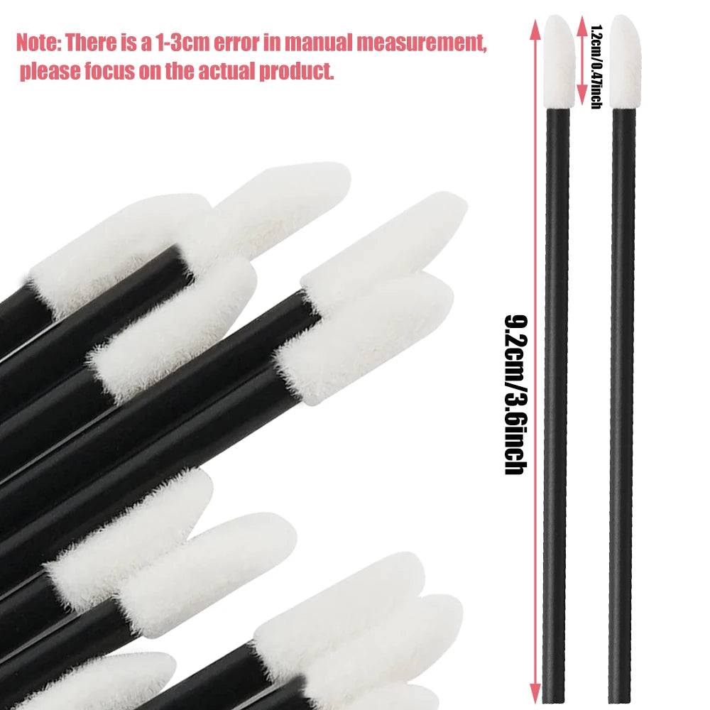 100/200pcs Lip Wands Applicators Eyelashes Brushes Lipstick Brush Mascara Applicator Gloss Wands Eyelash Extension Makeup Tool Beauty World Shop
