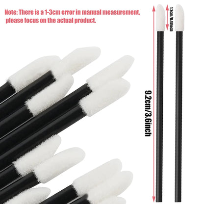 100/200pcs Lip Wands Applicators Eyelashes Brushes Lipstick Brush Mascara Applicator Gloss Wands Eyelash Extension Makeup Tool Beauty World Shop