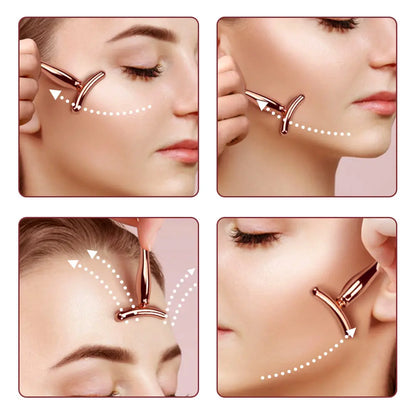 2in 1 Face Eye Massage Stick Eye Cream Applicator for Anti Wrinkle Dark Circles Facial Lifting Mixing Spatulas Scoop Mini Spoon Beauty World Shop