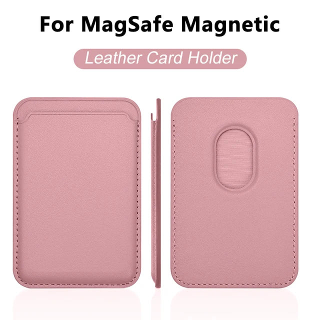 For Magsafe Leather Magnetic Wallet Case For iPhone 14 12 15 13 Pro Max Magnetic Card Bag Cover Samsung S23 S22 Ultra Accessory Beauty World Shop