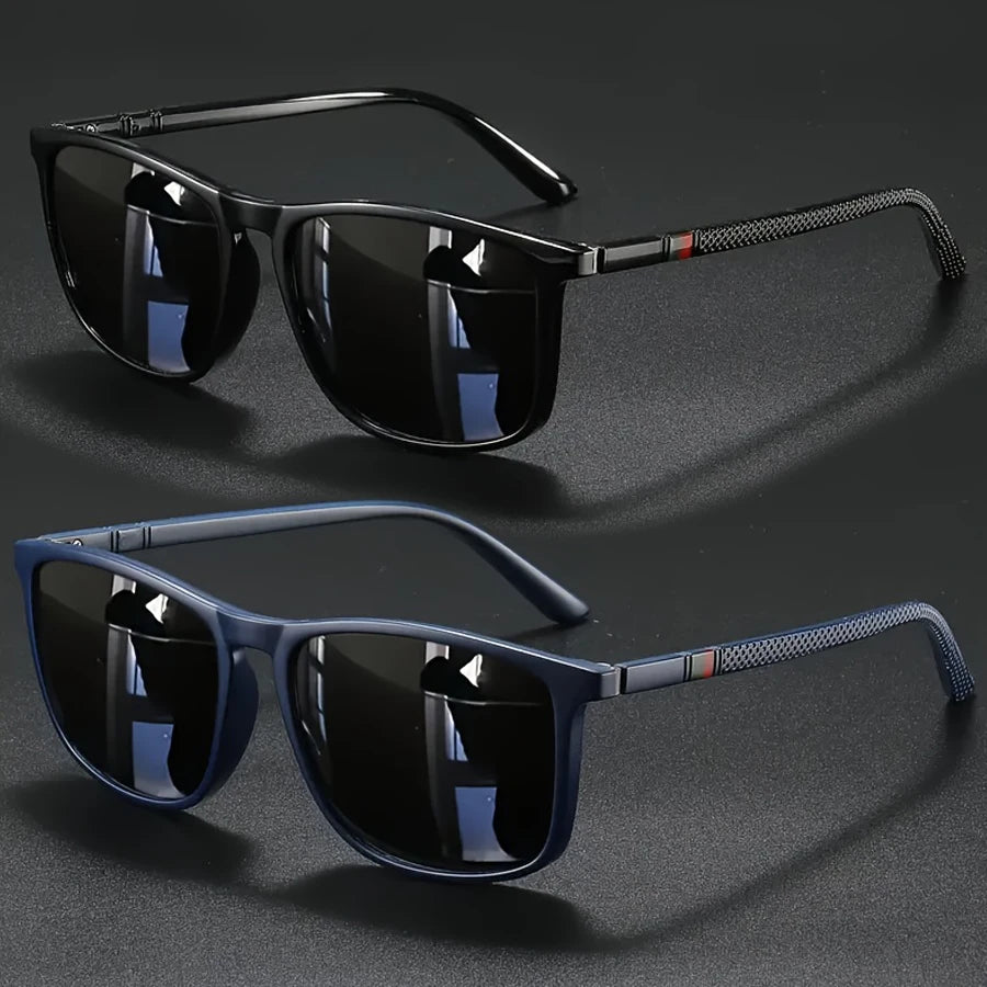 2/3pcs Luxury Square Vintage Cycling Sunglasses Men Women Fashion Travel Driving Fishing Sun Glasses Male Eyewear UV400 Beauty World Shop