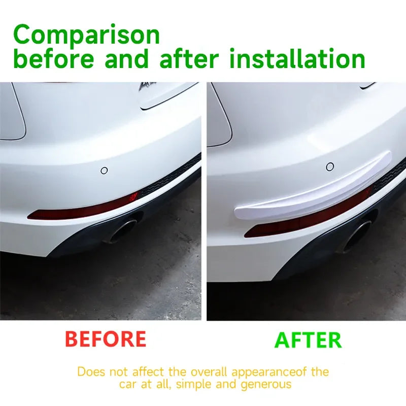 2pcs Car Bumper Protector Strip Guard Corner Protection Strips Scratch Protector Crash Anti Collision Auto Accessories Beauty World Shop