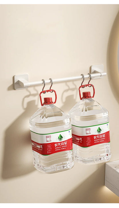 Self-adhesive Home Bathroom Towel Rack Holder Without Drilling Wall Mount Towel Shelf Kitchen Bathroom Accessories Towel Hanger Beauty World Shop
