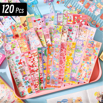 200p Kawaii Stickers for Kids Cute Stationary Aesthetic Diary Decoration Art Supplies Stickers for Scrapbooking Lot Korean Paper Beauty World Shop