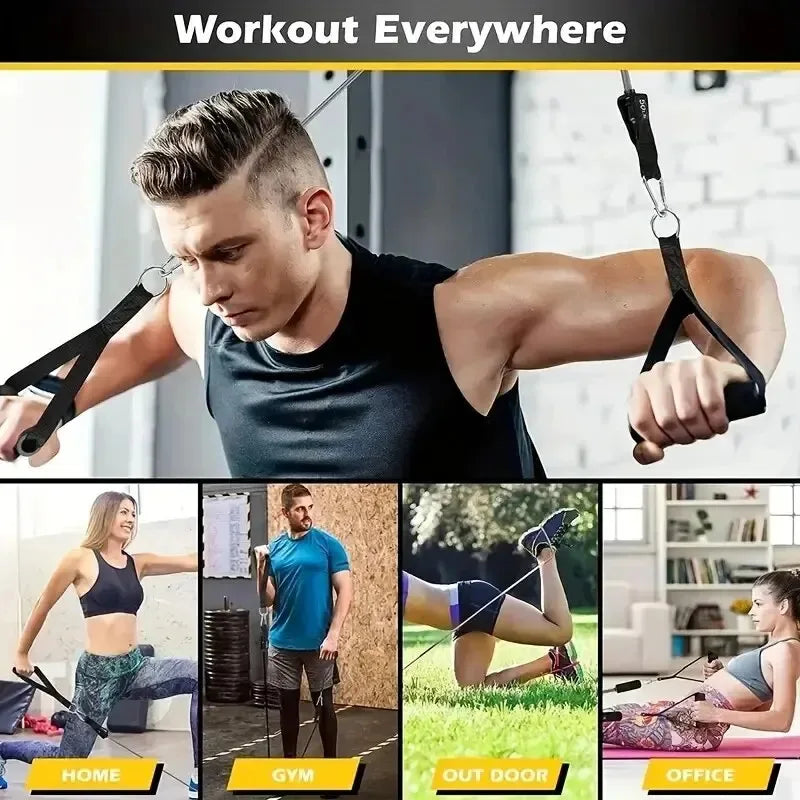 11PCS Fitness Bodybuilding Elastic Bands Pull Rope Workout Bands Resistance Bands Latex Tubes Pedal Excerciser Crossfit Fit Beauty World Shop