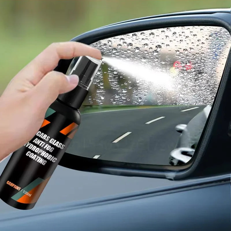 Car Glass Anti-rain Water Spray Repellent Nano Coating Hydrophobic Waterproof Agent Oil Film Removing  Auto Glass Film Agent Beauty World Shop