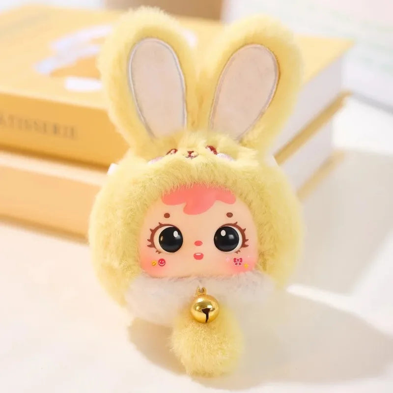 Samuel Mini Wealth Rabbit Blind Box Series Plush Toys Kawaii Backpack Doll Pendant Desktop Ornament Mystery Box Peripheral Gifts Beauty World Shop