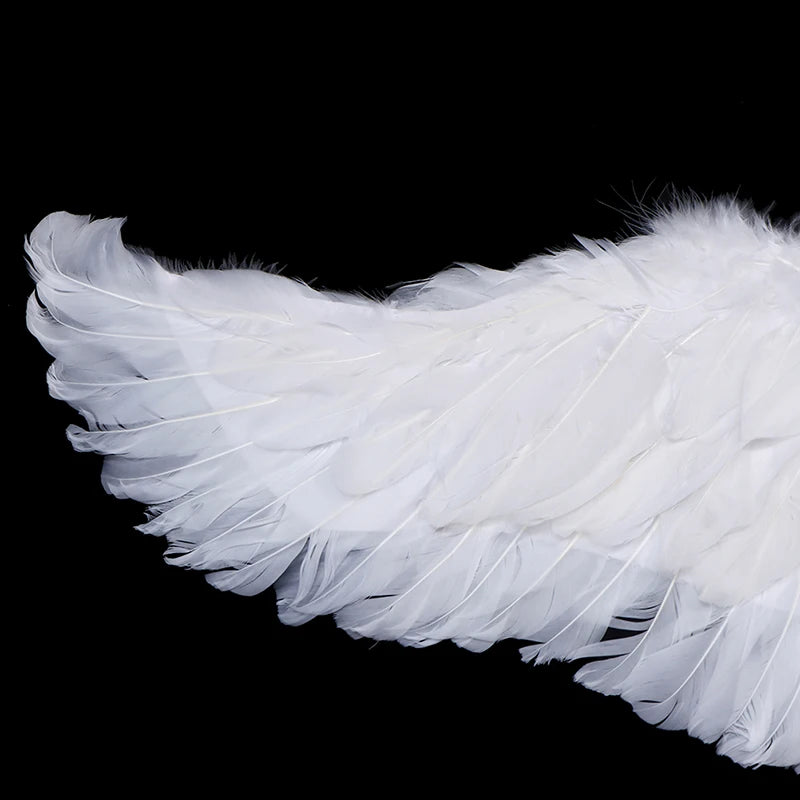Kids Adult Party Swallow White Angel Feather Wings Halo Magic Wands Cosplay Elastic Straps Wedding Halloween Christmas Birthday Beauty World Shop