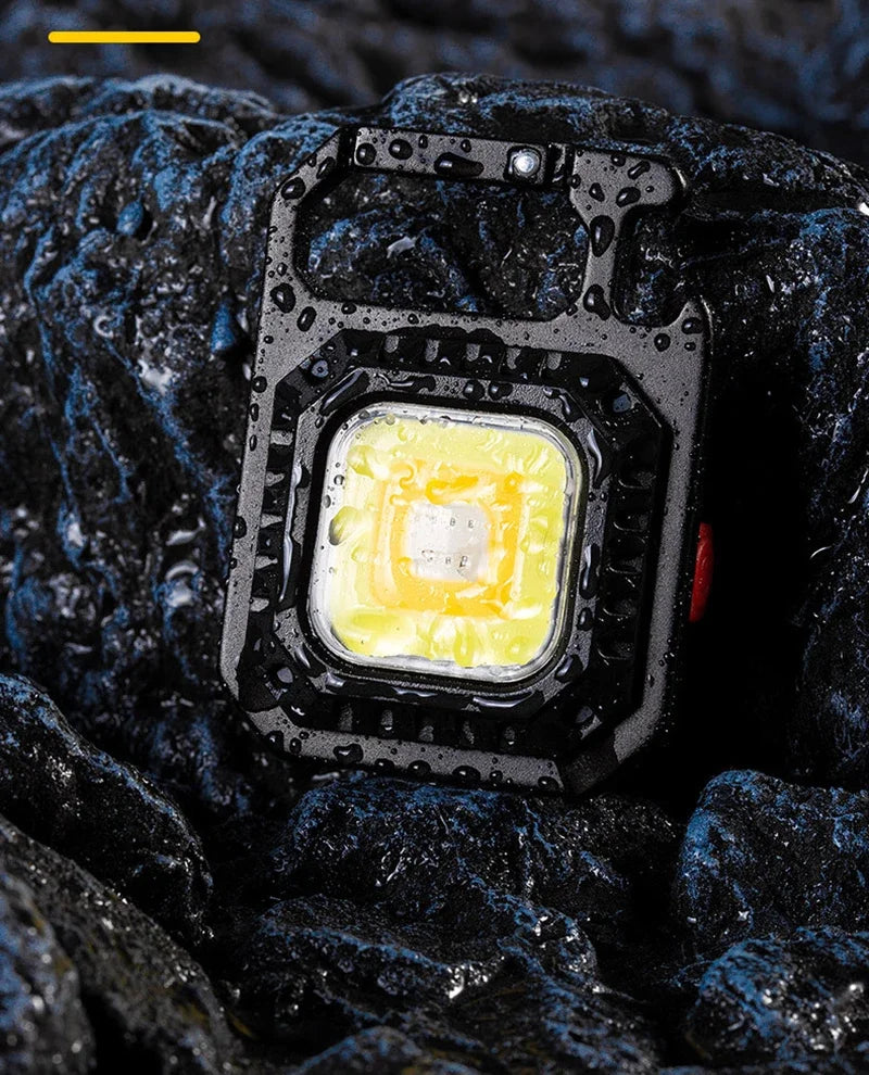 Mini LED Flashlight Magnetic COB Outdoor Camping Pocket Work Light 800 Lumens USB Rechargeable 7 Modes Spotlights Beauty World Shop