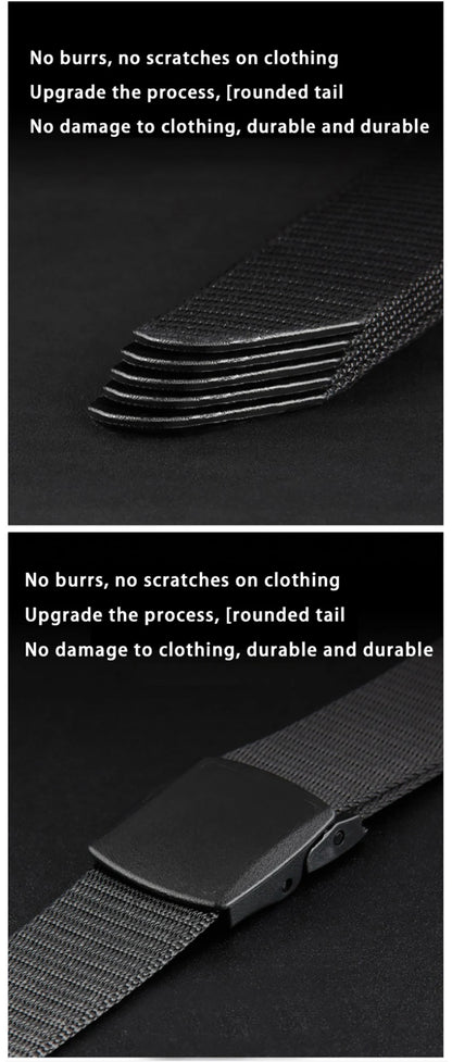 Men's Belt Outdoor Casual Canvas Belt Metal Free Training Nylon Tactical Belt With Pants Jeans Belt Sports Belts For Men Women Beauty World Shop