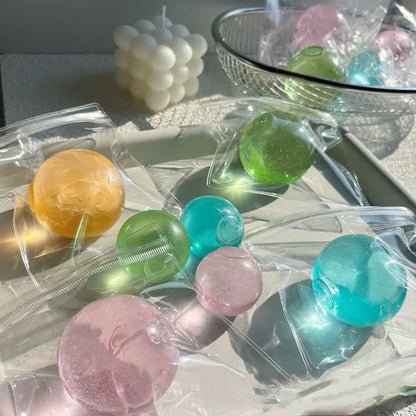 Blue Maltose Squishy Toys Anti Stress Sensory Fidgets Toy Soft Simulated Transparent Blue Maltose Slow-rebound Decompression Toy Beauty World Shop