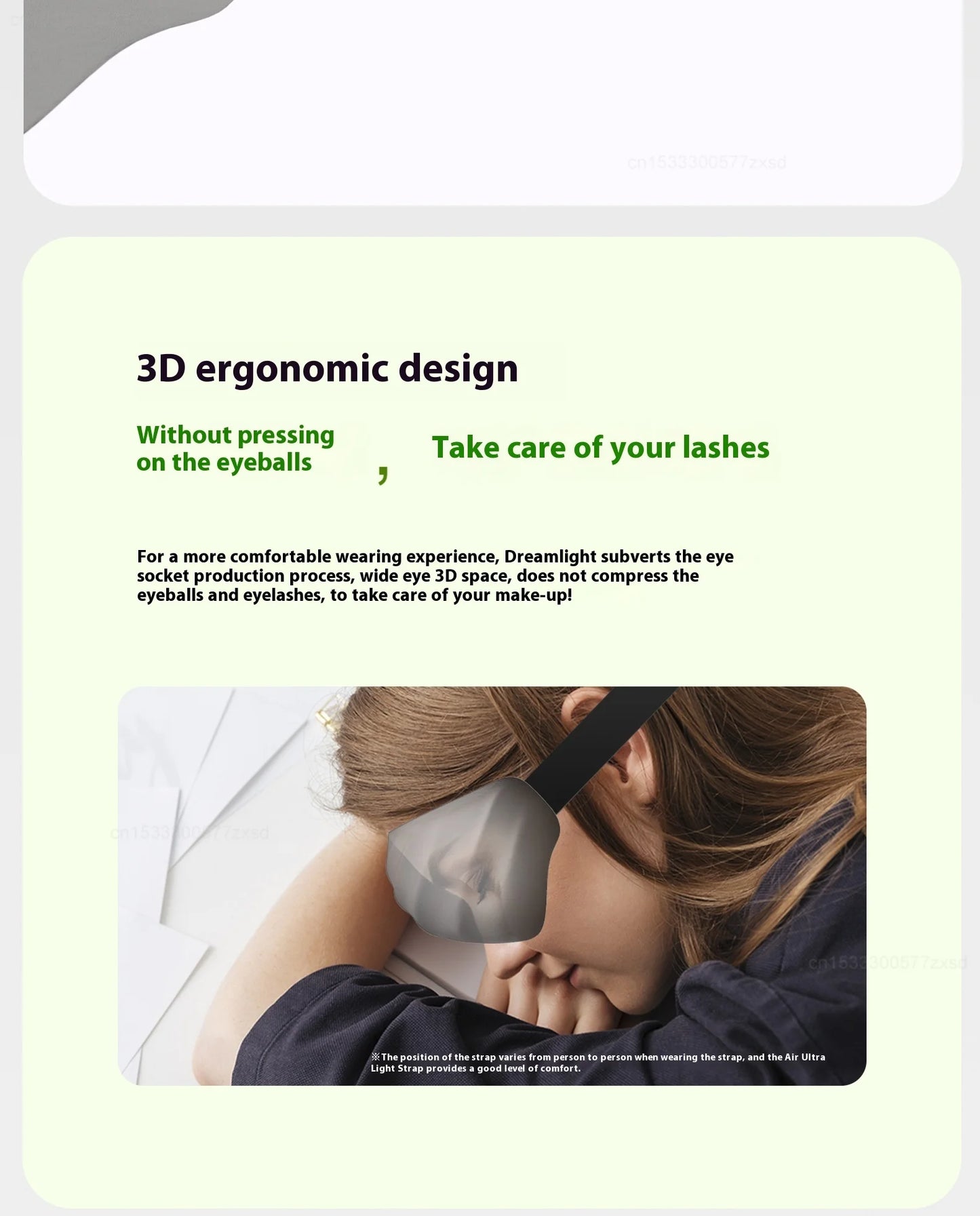 New Dreamlight 4S Pro Eye Mask Sleep 3D Stereoscopic Sleep Aid for Men Women Adult Adjustable Portable Full Blackout Eye Mask