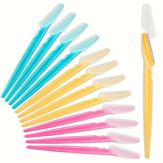 Mix Color Eyebrow Razor Women Face And Body Safe Trimmer Hair Shaver Eye Brow Remover With Cover Small Makeup Tools Set Beauty World Shop