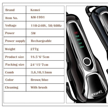 Kemei Rechargeable Professional Dog Hair Trimmer for Cat Cutter Grooming Machine Hair Remover Animal Hair Clipper for Pet Beauty Trend Shop