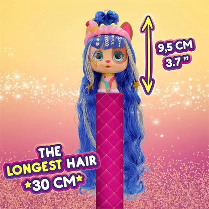 I Love Vip Pets Hairdressing Doll Pet Dog Poodle Surprise Mystery Blind Box Mousse Bottle Braided Hair Female Girls Kid Toy Gift Beauty World Shop