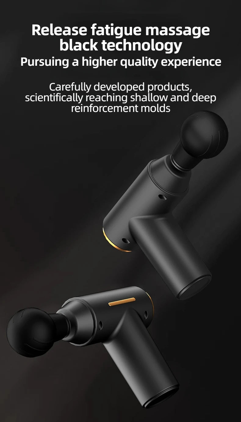 Portable Mini Muscle Massage Gun Vibration Massage Gun Body Neck Back Pain Gout Relief Deep Muscle Relaxation Massager Tools Beauty World Shop