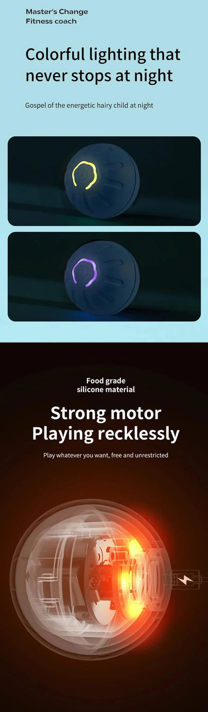 Smart Dog Toys Ball Electronic Interactive Pet Toy Moving Ball USB Automatic Moving Bouncing for Puppy Birthday gift Cat Product Beauty World Shop