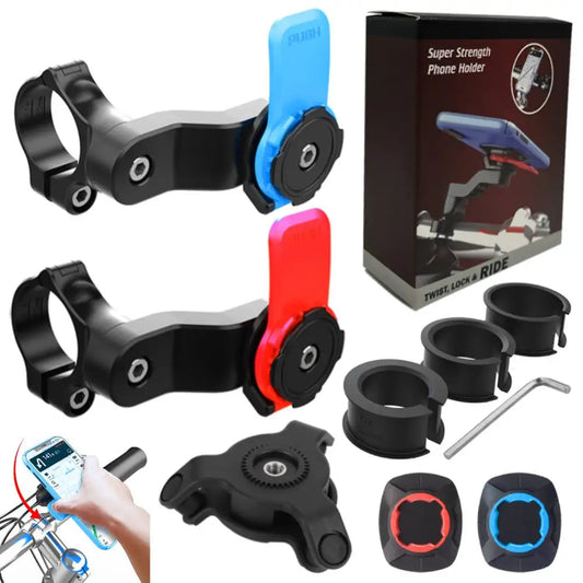 Motorcycle Bike Phone Holder Phone Bracket Vibration Damper Bike Handlebar Navigation Support for 4.7-7.2'' Phone Beauty World Shop