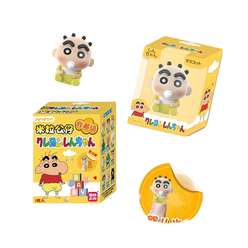 Crayon Shin-Chan Anime Figures Creative Peripheral Dinosaur Diary Baby Rice Grains Doll Model Blind Boxs Toys Children's Gifts Beauty World Shop