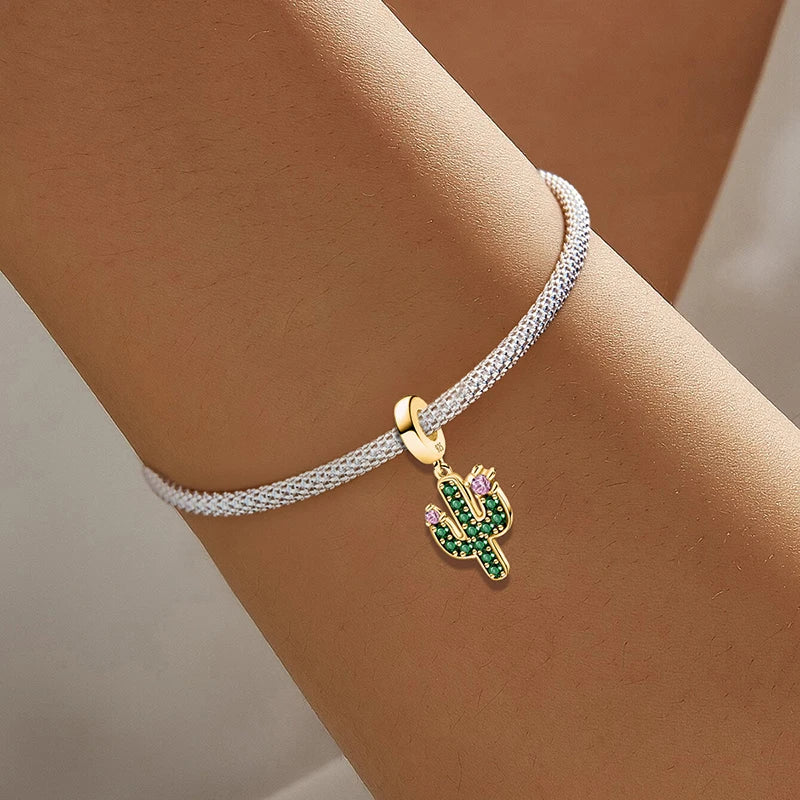Shecharms 925 Sterling Silver Love Heart Firefly Golden Series Charms Fit DIY Making Bracelet Necklace High Quality Fine Jewelry Beauty World Shop