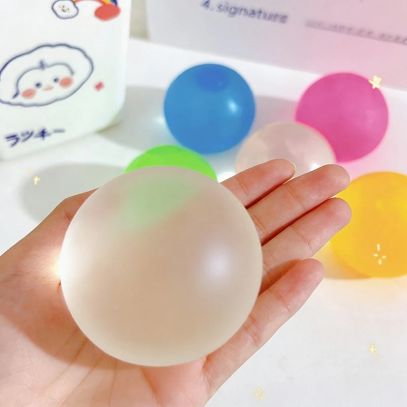 Squishy White Transparent Maltose Squeeze Toy Soft Mochi Anti Stress Fidget Toy Simulated Ball Slow Rebound Decompression Toy Beauty World Shop