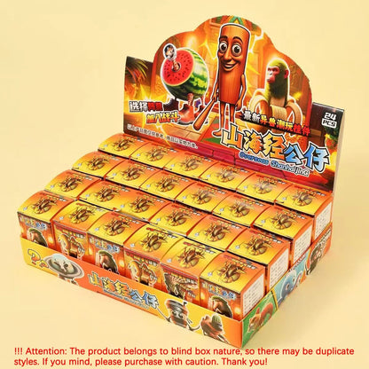 24PCS Fun Italian Brainrot Blind Box Toy Tungtungtung Sahur Tralarero Tralala Game Mini Model Blind Box Birthday Gift Toys Beauty World Shop