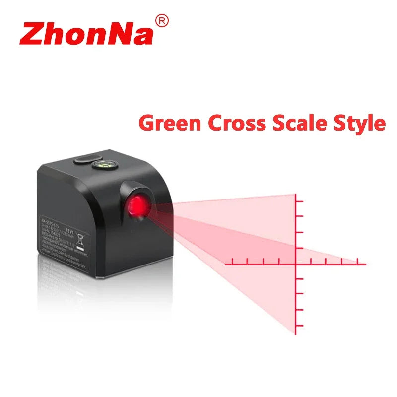 Powerful Laser Level Mini Horizontal And Vertical Cross Lines Super Green Portable Laser Level Location Line For USB Charge DIY Beauty World Shop