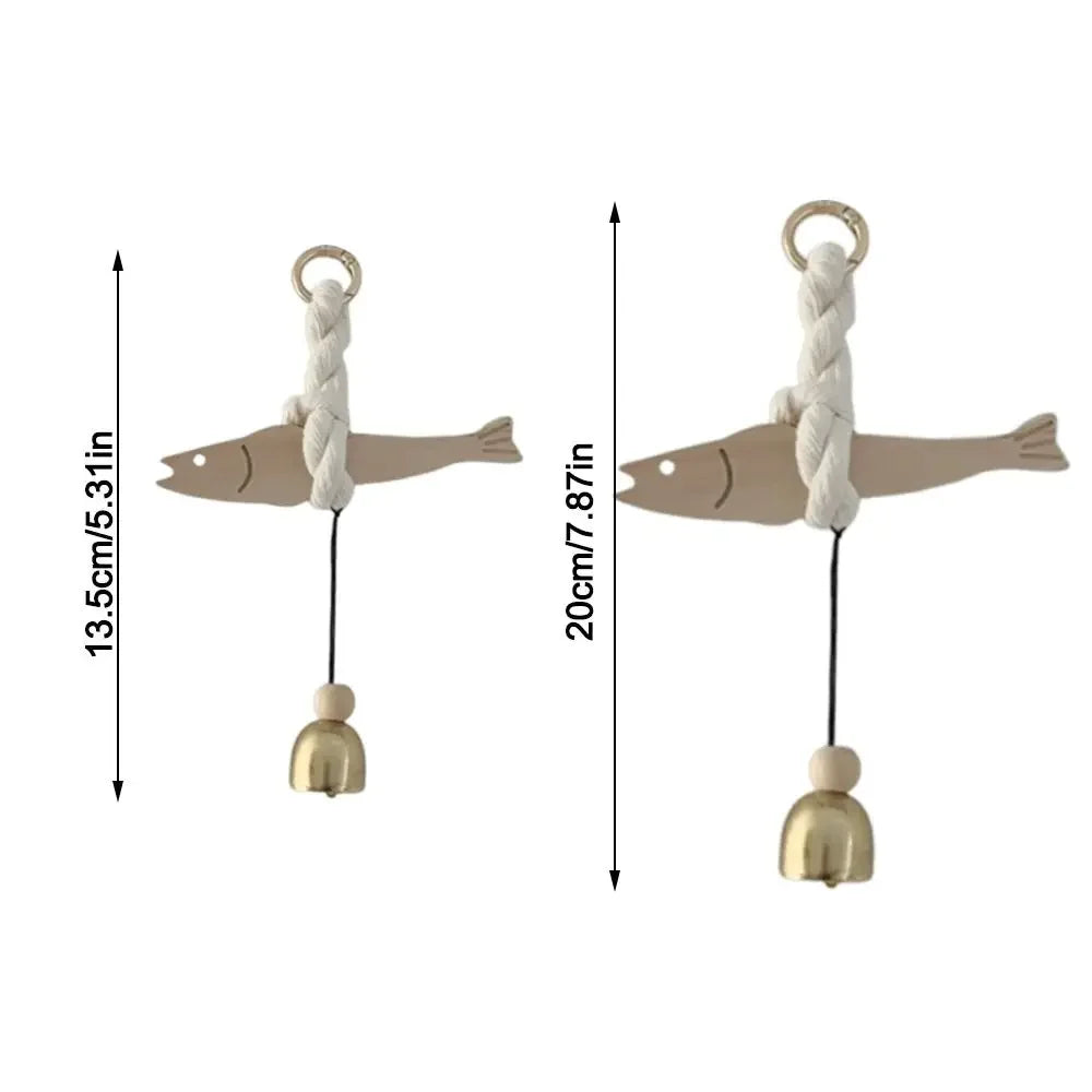 Wall Wooden Door Pendant Ultra-thin Tree Fish Ornament Lightweight Saves Space Wall-mounting Fish Hangable Pollack Charm Crafts Beauty World Shop
