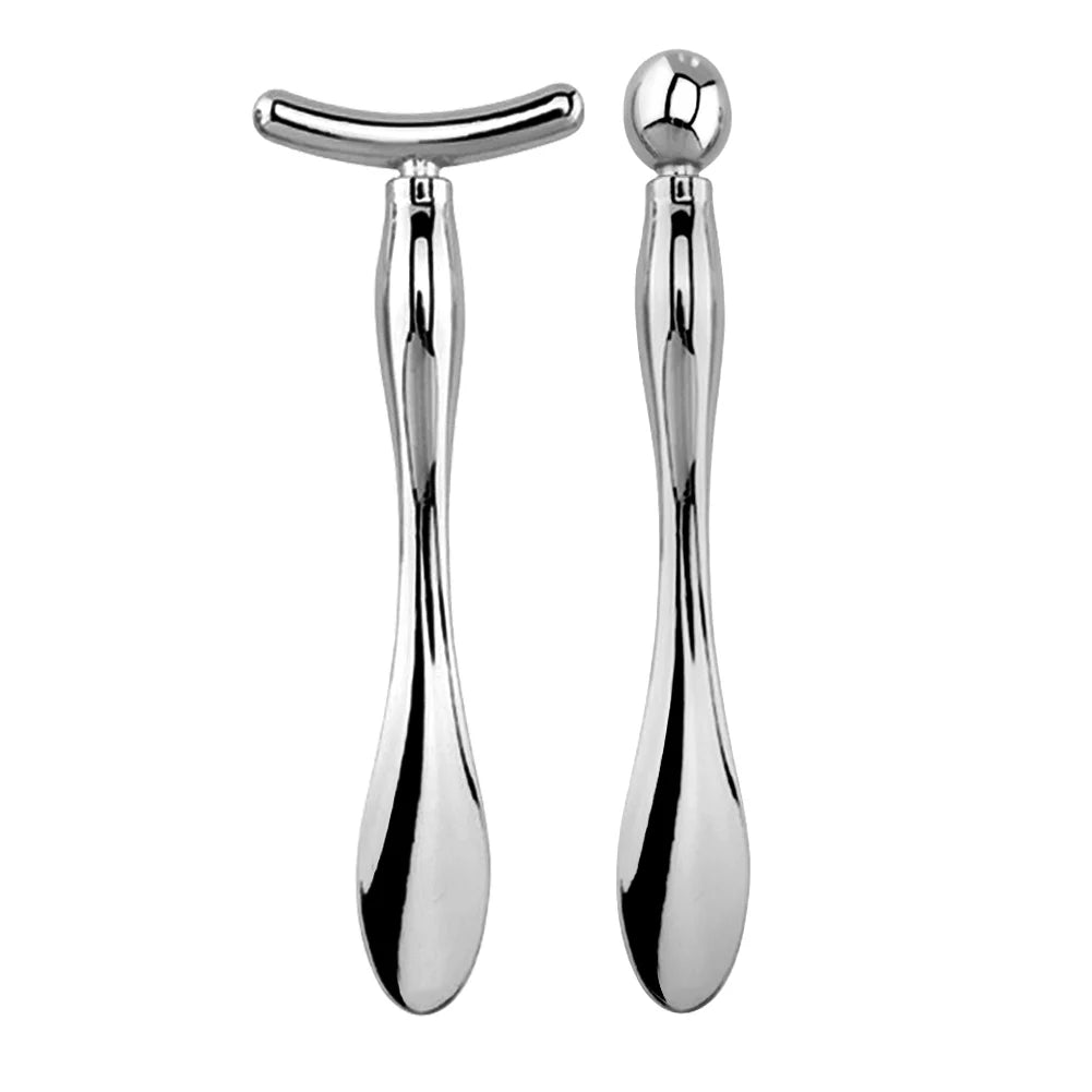 2in 1 Face Eye Massage Stick Eye Cream Applicator for Anti Wrinkle Dark Circles Facial Lifting Mixing Spatulas Scoop Mini Spoon Beauty World Shop