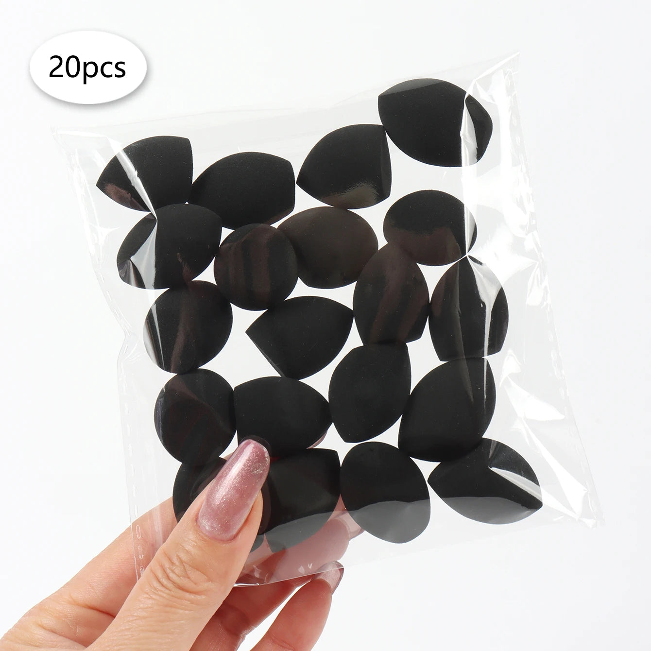 20 件装 Mini Finger Puff Beauty Cosmetic Foundation Cosmetic Sponge Makeup Blender Suitable for Cream & Powder Concealer Beauty World Shop