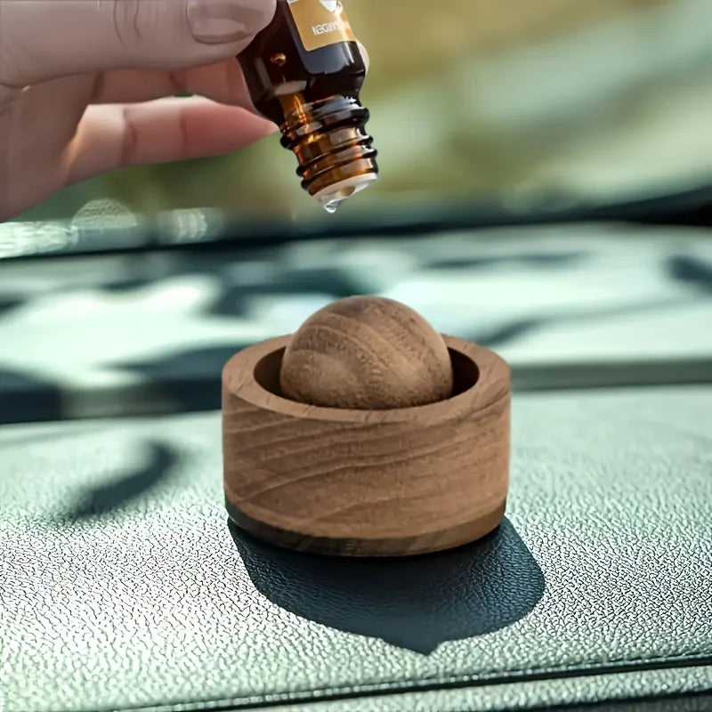 Car & Home Essential Oil Diffuser - Made of Wood Mini Cute Natural Fragrance Diffuser Suitable for Bedroom Living Room Bathroom Beauty World Shop