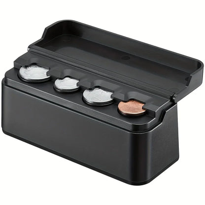 Car coin storage box - Suitable for home and car use - Money box - Universal for most car models to store and retrieve coins Beauty World Shop