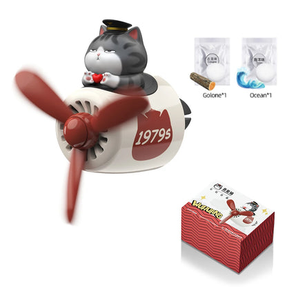 Cool Bear Pilot Car Air Freshener Rotating Propeller Air Outlet Perfume Fragrance Flavoring 자동차 공기 청정기 Accessories 방향제 차량용 Beauty World Shop